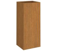 vidaXL Jardinière, Pot de Fleurs de Jardin, Bac à Plantes de Terrasse, Boîte de Plantation d'Extérieur pour Légumes Herbes, Acier Corten