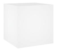 vidaXL Jardinière pot de fleurs en bois d'ingénierie Blanc 40x40x40 cm Intérieur