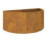 vidaXL Jardinière Rouillé 120 x 60 x 50 cm, Jardinier en Acier, Support de Plantes, déco extérieure, Pot Durable, Accent de Serre, Pot terrasse