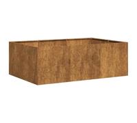 vidaXL Jardinière rouillé 120x80x40 cm Acier Inoxydable, Pot de Fleurs, Support de Plantes, lit surélevé, Support de jardinière, bac à Plantes