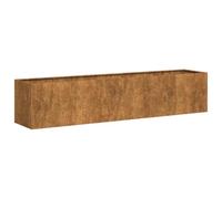 vidaXL Jardinière rouillé 200x40x40 cm Acier Inoxydable, Pot de Fleurs, Support de Plantes, lit surélevé, Support de jardinière, bac à Plantes