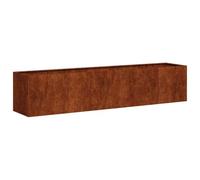 vidaXL Jardinière rouillé 200x40x40 cm Acier Inoxydable, Pot de Fleurs, Support de Plantes, lit surélevé, Support de jardinière, bac à Plantes