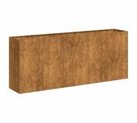 vidaXL Jardinière rouillé 200x40x80 cm Acier Inoxydable, Pot de Fleurs, Support de Plantes, lit surélevé, Support de jardinière, bac à Plantes