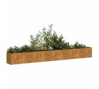 vidaXL Jardinière rouillée 360x40x40 cm Acier inoxydable – Bac à plantes surélevé