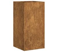 vidaXL Jardinière rouillé 40x40x80 cm Acier Inoxydable, Pot de Fleurs, Support de Plantes, lit surélevé, Support de jardinière, bac à Plantes