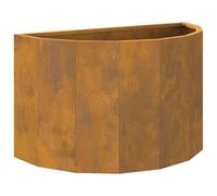 vidaXL Jardinière Rouillé 60 x 30 x 35 cm, Jardinier en Acier, Support de Plantes, déco extérieure, Pot Durable, Accent de Serre, Pot terrasse