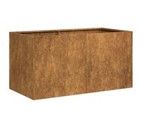 vidaXL Jardinière rouillé 80x40x40 cm Acier Inoxydable, Pot de Fleurs, Support de Plantes, lit surélevé, Support de jardinière, bac à Plantes