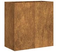 vidaXL Jardinière rouillé 80x40x80 cm Acier Inoxydable, Pot de Fleurs, Support de Plantes, lit surélevé, Support de jardinière, bac à Plantes