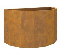 vidaXL Jardinière Rouillé 90 x 45 x 50 cm, Jardinier en Acier, Support de Plantes, déco extérieure, Pot Durable, Accent de Serre, Pot terrasse