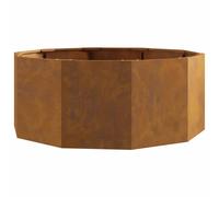 vidaXL Jardinière Rouillé 90 x 90 x 35 cm, Jardins et terrasses, jardinières Modernes en Acier, Pots Ronds, déco de Patio pour Exposer Vos Plantes