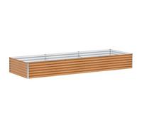 vidaXL Jardinière surélevée 290 x 100 x 36 cm Acier galvanisé, Jardin et Terrasse, Bac à Plantes Métallique, Lit Élevé Extérieur, Solutions pour Espaces Urbains, Design Durable