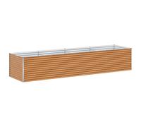 vidaXL Jardinière surélevée 390 x 100 x 68 cm Acier galvanisé, Jardin et Terrasse, Bac à Plantes Métallique, Lit Élevé Extérieur, Solutions pour Espaces Urbains, Design Durable