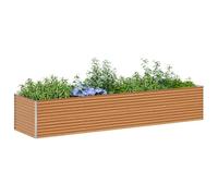 Vidaxl Jardinière Surélevée 390 X 100 X 68 Cm Acier Galvanisé