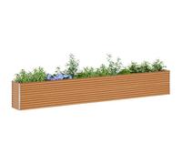 vidaXL Jardinière surélevée 485 x 50 x 68 cm Acier galvanisé, Jardin et Terrasse, Bac à Plantes Métallique, Lit Élevé Extérieur, Solutions pour Espaces Urbains, Design Durable