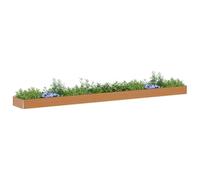 vidaXL Jardinière surélevée 775 x 100 x 36 cm Acier galvanisé, Jardin et Terrasse, Bac à Plantes Métallique, Lit Élevé Extérieur, Solutions pour Espaces Urbains, Design Durable