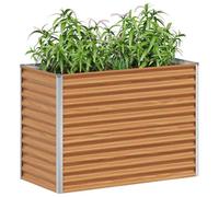 vidaXL Jardinière surélevée 98 x 50 x 68 cm Acier galvanisé, Jardin et Terrasse, Bac à Plantes Métallique, Lit Élevé Extérieur, Solutions pour Espaces Urbains, Design Durable