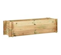 vidaXL Jardinière surélevée pour légumes en bois de pin imprégné 120 cm