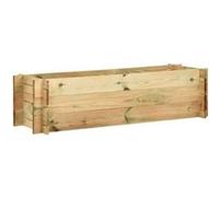 vidaXL Jardinière surélevée de légumes Bois de pin imprégné 120 cm Marron G