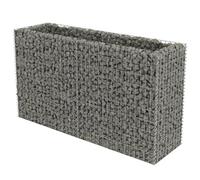 vidaXL Lit surélevé à gabion Acier galvanisé 180x50x100 cm