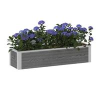 Vidaxl Jardinière Surélevée Gris 100 X 30 X 22 Cm Wpc Et Aluminium