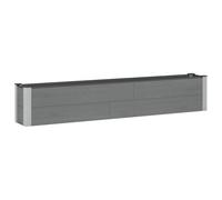 vidaXL Jardinière surélevée Gris 200 x 30 x 36 cm WPC et Aluminium