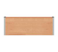 Vidaxl Jardinière Surélevée Marron 200 X 30 X 72 Cm Wpc Et Aluminium