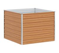 Vidaxl Jardinière Surélevée Marron Clair 100 X 100 X 77 Cm