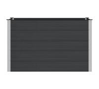 Vidaxl Jardinière Surélevée Noir 150 X 100 X 91 Cm Alu.
