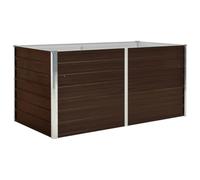 vidaXL Jardinière Surélevée Pot à Fleurs Cache-Pot Pot à Plante Bac à Plante Véranda Jardin Balcon Patio Terrasse Cour Extérieur 160x80x77 cm Acier