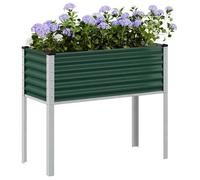 Vidaxl Jardinière Vert 100x41x90 Cm Acier Vert