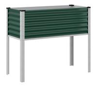 vidaXL Jardinière 4008969 – Acier 100x45x90 cm Vert pour extérieur