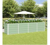 vidaXL Jardinière Vert 240 x 80 x 75 cm Acier, Design de jardin et terrasse, moderne, durable, solutions éco-responsables,42018247