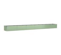 vidaXL Jardinière Vert 600 x 80 x 45 cm Acier, Jardin et terrasse, Pot Moderne résistant pour intérieur, extérieur, déco stylée, Salon, Patio