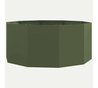 Vidaxl Jardinière Vert Olive 120 X 120 X 50 Cm Acier