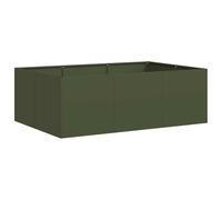 vidaXL Jardinière Vert Olive 120x80x40 cm Acier
