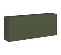 vidaXL Jardinière 200x40x80 cm Vert olive – Acier laminé à froid