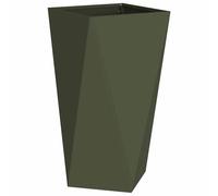 Vidaxl Jardinière Vert Olive 40 X 40 X 75 Cm Acier