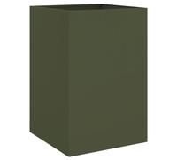 vidaXL Jardinière surélevée 52x48x75 cm Acier laminé à froid Vert Olive 841586