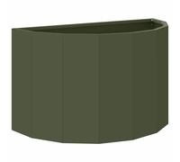 vidaXL Jardinière en acier vert olive 60 x 30 x 35 cm