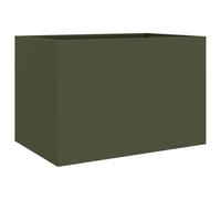 Jardinière, Bac à Fleurs, Pot de Plantes, Boîte à Fleurs, Jardinière Surélevée de Jardin Patio Terrasse, Vert Olive 841604