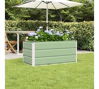 Vidaxl Jardinière Vert Pastel 100 X 50 X 45 Cm Acier Galvanisé