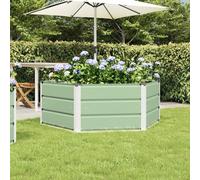 Vidaxl Jardinière Vert Pastel 129 X 129 X 45 Cm Acier