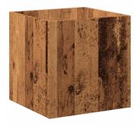 vidaXL Jardinière d'intérieur Vieux bois 40x40x40 cm Bois d'ingénierie Marron 857027