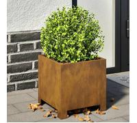 vidaXL Jardinières 851198 – 2 pièces 30x30x30 cm acier corten – jardinière de patio