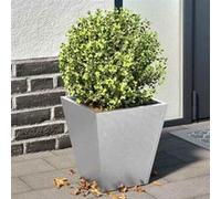 vidaXL Jardinières 2 pcs 30x30x30 cm acier galvanisé, jardinière d'extérieur, boîte à fleurs, boîte de jardin 851049 Gris G