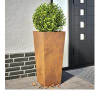 vidaXL Jardinières 2 pièces 35×35×75 cm Acier Corten pour extérieur