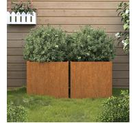 vidaXL Jardinières 2 pcs 42x40x39 cm acier corten 821550