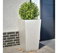 Jardinières 2 pcs 45x45x75 cm acier inoxydable