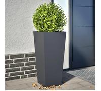 Vidaxl Jardinières 2 Pcs Anthracite 35x35x75 Cm Acier