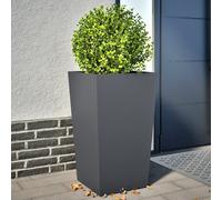 Vidaxl Jardinières 2 Pcs Anthracite 45x45x75 Cm Acier